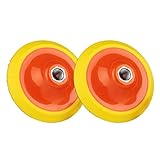 Ouya 2PCS 5 Inch Hook and Loop Backing Plate 5/8"-11 Thread Pads for Rotary Polishing Machine