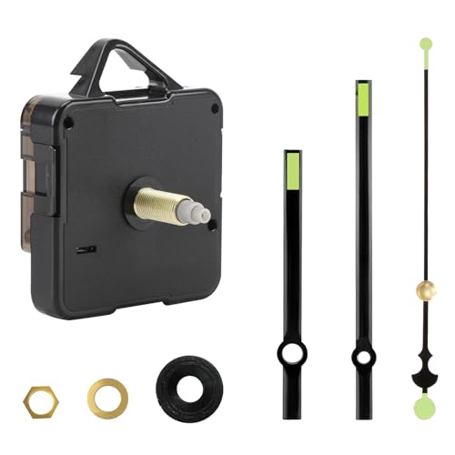 peaceking Mecanismo de Reloj Silencioso con Agujas Luminosas – Movimiento de Cuarzo 23mm para Relojes de Pared DIY, Sin Tic-Tac, Fácil de Instalar (2)