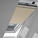 Produktbild Original VELUX Vorteils-Set ( Verdunkelungs-Rollo + Hitzeschutz-Markise ) für GGL GHL GTL GPL SK06 und GGU GHU GTU GPU SK06 Stofffarbe 1085 Beige  Markise 5060 schwarz / DOP SK06 1085S