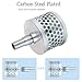 Round Hole Suction Strainer Filter for Pumps with Hose Connector, Carbon Plated Steel Basket Water Suction Filter, with NPT Female Thread, Reduces Solids Entering Pump