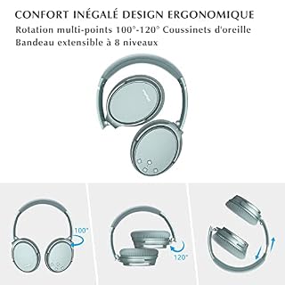 Srhythm NC35 Casque Bluetooth sans Fil V5.0 à Réduction de Bruit Active Léger et Pliable, Circum-auriculaire à Charge… - Les Beatles, Paul McCartney, John Lennon, RIngo Starr, George Harrison Srhythm NC35 Casque Bluetooth sans Fil V5.0 à Réduction de Bruit Active Léger et Pliable, Circum-auriculaire à Charge… – Image 4