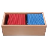 ifundom Montessori Alphabet Brett aus Holz mit Rot blauen Sandpapier Buchstaben Montessori Sprachlern Trainingswerkzeug für Vielseitig Einsetzbar in Kindergarten Klassenzimmer und Zuhause