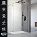 Baetuy Black Shower Faucet Set, Rainfall Shower System with Square Shower Head and Handle Set, Wall Mounted Shower Fixtures, Shower Valve and Trim Kit 12 inch Matte Black