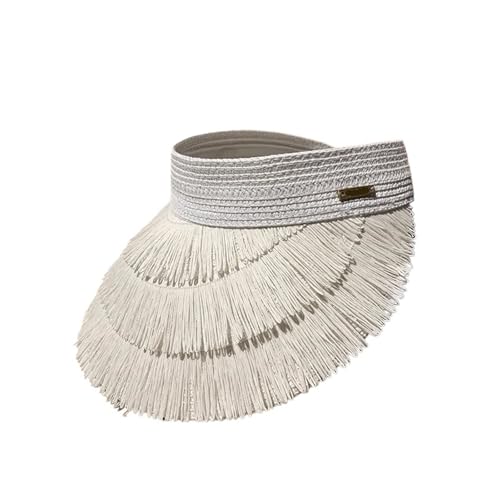 Chapeau de paille à franges protection extérieure parme rafraîchissante et soleil