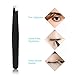 PIXNOR Tweezers Set - 4pcs Professional Eyebrow Tweezers and Scissors Fake Eyelashes Extension Applicator Kit Makeup Tools