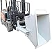 LGXEnzhuo Industrial Forklift Heavy Duty Self-Dumping Hopper - 0.5 Cubic Yard, 1760LB Capacity, with 4 Casters and Drain Outlet, Large Pushed Handle