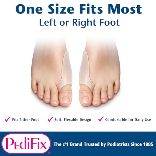 Image of PediFix Visco-GEL Bunion Guard for Big Toe Protection | Soft Visco-GEL cushions bunions, reducing shoe pressure and friction on the big-toe joint. Fits the left or right foot.