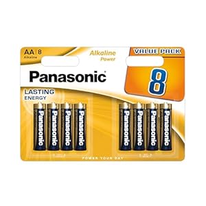 Piles Alcalines AA Panasonic, Fiables et Durables
