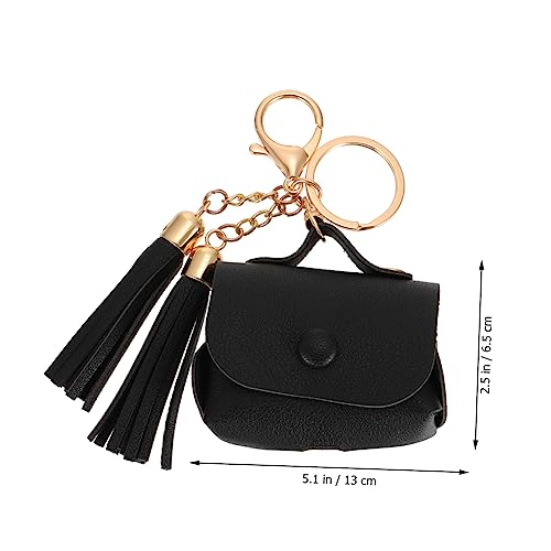 TEHAUX Earphone Cover Case for Shockproof Tassel Bag Style with Keychain Impact Resistant Scratch Earbud Protection Compatible with Apple Generation Portable Travel Accessory