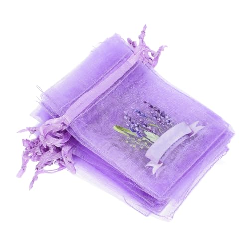 20 bolsas con cordón lavanda malla Cabilock miniatura 1
