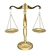 Vintage Style Metal Libra Jewelry Towers, Lawyer Scale of Justice, Farmhouse Candleholder, Home Decor Antique Weight Balancing Scale - Golden, 11.1