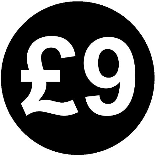 30mm Price Stickers Pack of 1000 - Black - £9 — image 1