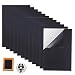 12PCS Black Adhesive Craft Felt Fabric Sheets,8.3 by 11.8 Inch,A4 Size Fabric Sticky Back Sheet for Art Crafts Making,Jewelry Box Liner,Waterproof Furniture Protector