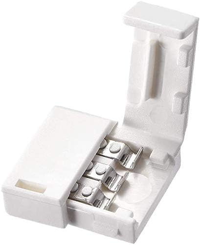 Protium LED Strip Snap Connector for 3 pin type of adddressable LED strips (Streight 10mm Wide) Pack of 10 Pieces, Connect strip to Strip