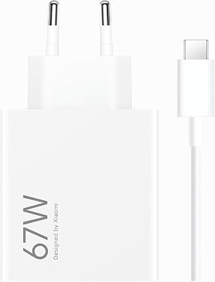 Xiaomi 67W HyperCharge avec Prise USB-A et câble USB-C | Chargeur USB-A 67W avec câble USB-C pour iPhone/Samsung, sûr pour...