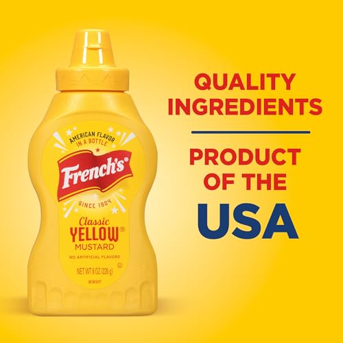 French’s Classic Yellow Mustard (226g) | Prepared With Authentic Mustard Seeds | No Artificial Flavours | Gluten Free - Image 21 thumbnail
