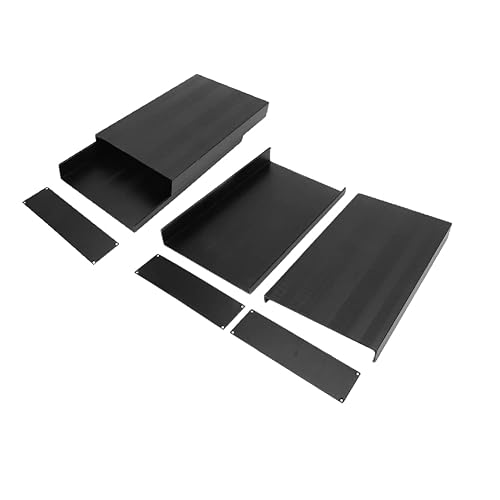 Aluminum Electronic Project Enclosure Box, PCB Instrument Cooling Case DIY | 50x178x300mm/2x7x11.8 inch, Split Assembly Design, Heat Dissipation, for PCB DIY Electronics