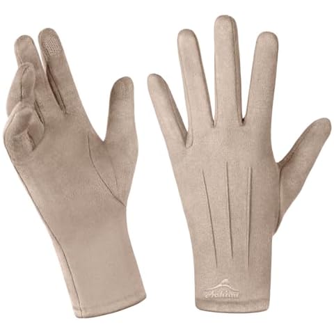 Achiou Women Winter Touchscreen Gloves Soft Comfortable Thermal Elastic Stretch Texting Glove for Traveling,Cycling,Running Cover