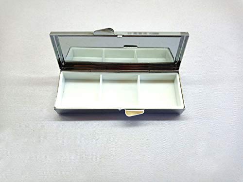 Aaron Melvin Floral Mandala Art Pattern 3-Compartment Decorative Pocket Gift Box Case Organizer For Pill Box #TOP4