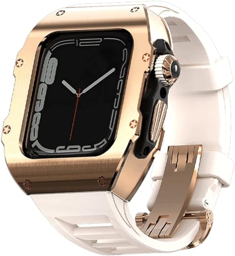 Bracelet de montre en caoutchouc SCHIK sport et ville pour Apple Watch 8 7 6 5 SE 44mm 45mm