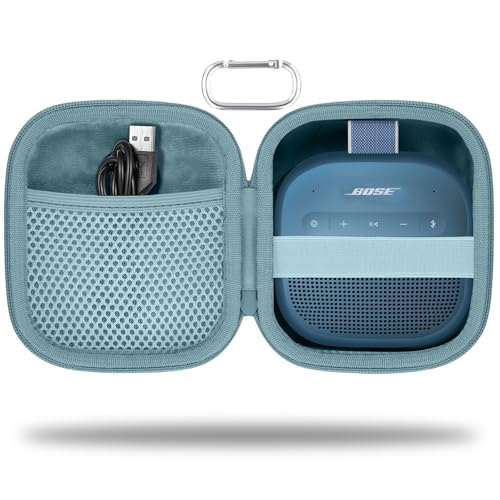 Image of for Bose New SoundLink Micro 2nd Gen Portable Bluetooth Speaker Hard Protective Case, Portable Travel Case with Carabiner (Blue) - co2CREA