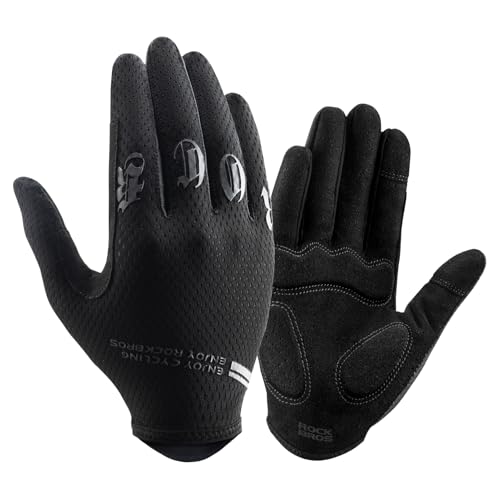 Guantes para Ciclismo ROCKBROS con Almohadillas SBR y Pantalla Táctil