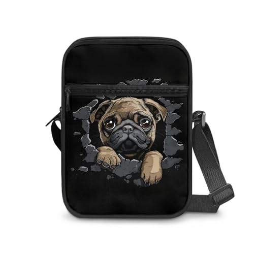 Suobstales Shoulder Bag Crossbody Bag for Women Men Small Messenger Bag Casual Handbag with Adjustable Strap for Work Cycling