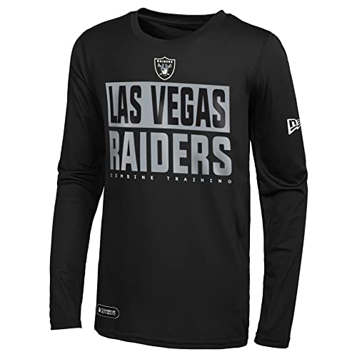 New Era NFL Men's Offsides Long Sleeve Dri Tek Tee - Las Vegas Raiders, XX-Large