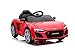 Audi R8 Spyder Macchina Elettrica per Bambini Nuovo tipo, rosso, 2x motore da 25 W, batteria da 12 V, telecomando da 2,4 Ghz