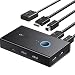 Produktbild UGREEN HDMI 2.0 KVM Switch 4K@60Hz Mit Desktop Steuerung für 2 PC Share 1 Monitor und 4 USB Anschlüsse für Tastatur, Maus, Drucker, Webcam, Mikrofon