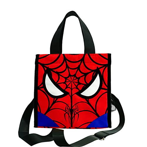 Vionhomin Spider Insulated Lunch Box With Adjustable Shoulder Strap For Kids, Women/Men, Spider Reusable Lunch Bag With Bottle Holder For Office Work Picnic Beach Workout,Keep Food Cold/Warm #TOP22