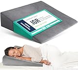 DYNMC you Keilkissen für Bett & Sofa – Ergonomisches Stützkissen zur Schlaf- und Rückenunterstützung – Bettkeil für Kopfteil, Beine oder Sitzen – Komfortkissen für Erwachsene (Grau, 80 cm)
