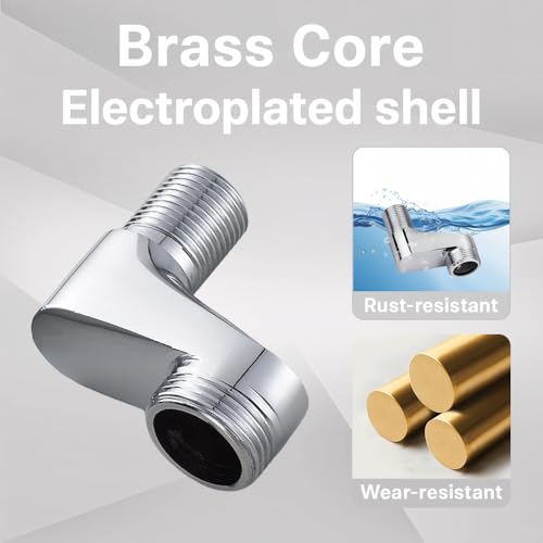 Wasserhahn Adapter, Universeller Dusche Duscharmatur S-Anschluss 3/4 Zoll Auf 1/2 Zoll für Badezimmer, Dusch- und Waschbeckenarmaturen, Wandloch-Abstand für Badezimmer