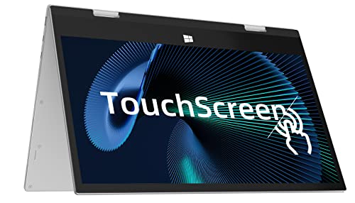 Jumper Laptop 11.6 Inch 1080P Full Hd Touch Screen, 6Gb Ram 128Gb Emmc Laptops, 360-Degree Flip Windows 10 2 In 1 Ultrabook,Intel Celeron Quad Core,Dual Speakers,Sliver #TOP1
