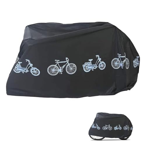Fahrradplane Wasserdicht，Fahrradabdeckung Wasserdicht，Schutzhülle Für Fahrräder，Fahrrad Abdeckplane, Bike Covers for Outside Storage Anti Dust Rain UV Protection for Mountain Bike/Road Bike