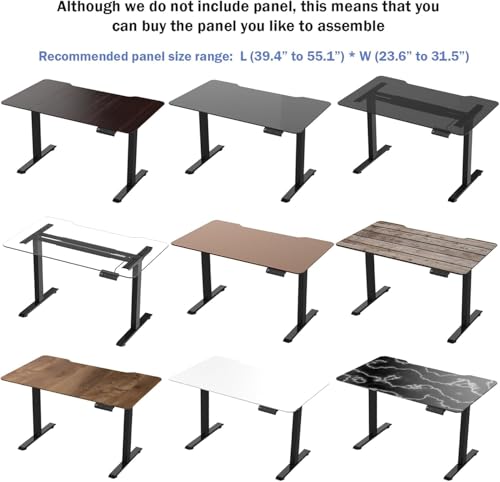 Mesa com Regulagem de Altura de e Botões de Memória,Mesa Ajustavel Compatível com Tampos de mesa de