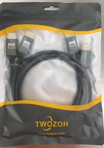Twozoh 4K HDMIケーブル 1M 2本入りク ナイロン編組HDMI-HDMIコード の商品画像 7