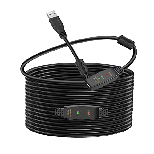 Image of 50FT Active USB Extension Cable 2.0 Male to Female with A Extension chipset Signal Booster - Active Extension /Repeate