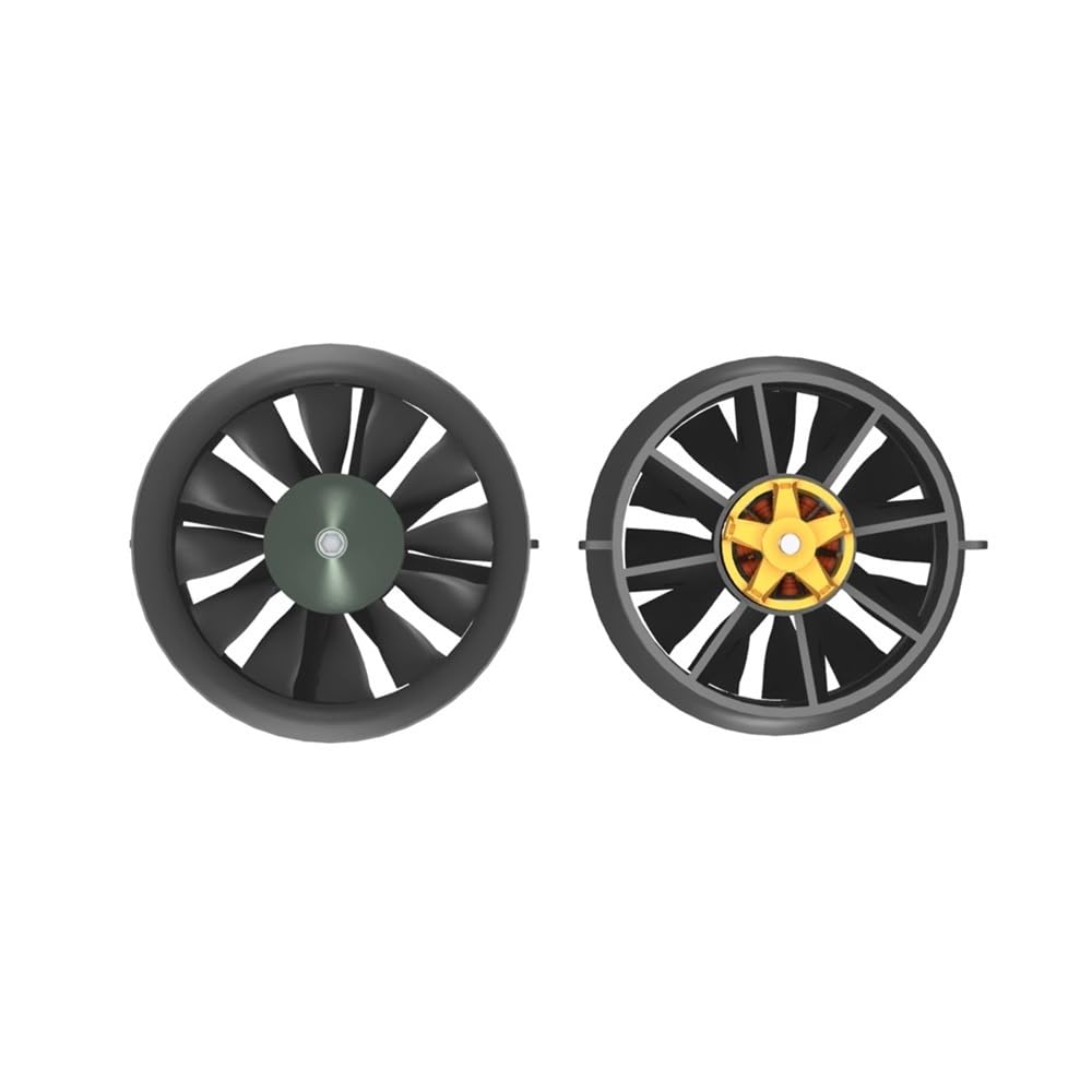 Ddhakx 1000Kv 12S Cw 90Mm 12 Blades Edf Brushless Motor Cw/Ccw For Qx-Motor Qf3748 3758 Compatible Rc Aircraft Drone Ducted Fan(1000Kv 12S Cw)