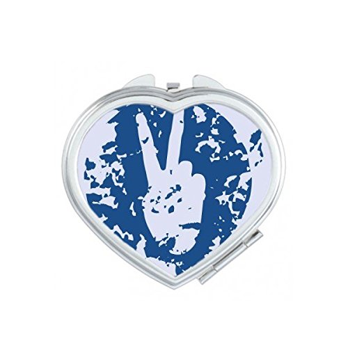 Miroir de maquillage symbole de la paix pour vos déplacements