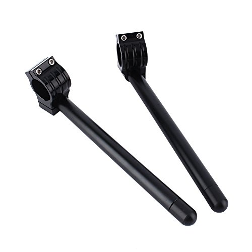 41Mm Fork Clip-Ons Handle Bars Cnc Riser Regular Handlebar (Black) #TOP2