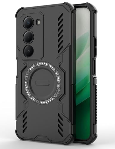 Image of Back Cover Case for Redmi 15 5G | 360 Protection Mobile Phone Case Mag-Safe | Camera Protection | Back Cover for Redmi15 5G / Redmi 15 5+G - Black TPU+PC