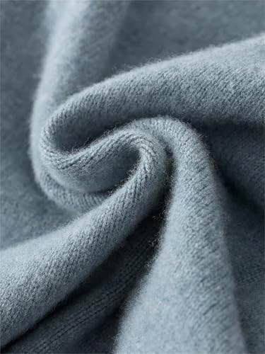 Dcvmvmn Men's Spring Long Sleeve Sweater Casual Merino Wool Pullover Basic Knitwear Jumper2