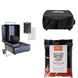 Traeger Grills Ranger Portable Wood Pellet Grill and Smoker with Full-Length Cover and Signature Blend Pellets 18 lb Bag