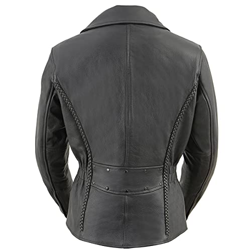 Image of Milwaukee Leather Women's Classic Premium Leather Motorcycle MC Style Riding Jacket