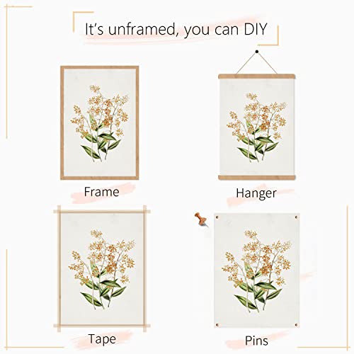 Vintage Wall Art Decor Canvas Wall Art Prints Farmhouse Wall Decor Vintage Poster For Room Aesthetic Landscape Mountains Lakes Flower Paintings For Wall Decorations For Bedroom Living Room Office- Set Of 5,Unframed (Lakes) #TOP7