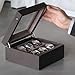 TAWBURY Wooden Watch Box Organizer for Men – 6 Slot Watch Box for Men | Luxury Watch Case for Men | Wood Watch Box Unisex | Wood Glass Watch Box Case Organizer | Wooden Watch Boxes for Men 6 Slot