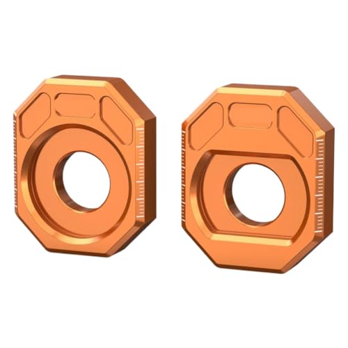 Rear Chain Tension Adjuster Kit Axle Block 9631098304404A Compatible with Automotive Motorcycle Parts 390 Adventure(Orange)