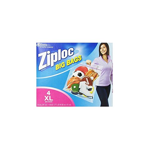 Image of Ziploc Big Bags Clothes and Blanket Storage Bags for Closet Organization, Protects from Moisture, XL, 4 Count