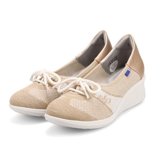 [ELLE SPORT] �j�b�g ���[�X�A�b�v�V���[�Y ESP14709 ���f�B�[�X �I�[�N/�A�C�{���[ �t�B�b�g��